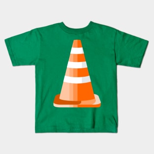 Orange Road Cone Kids T-Shirt